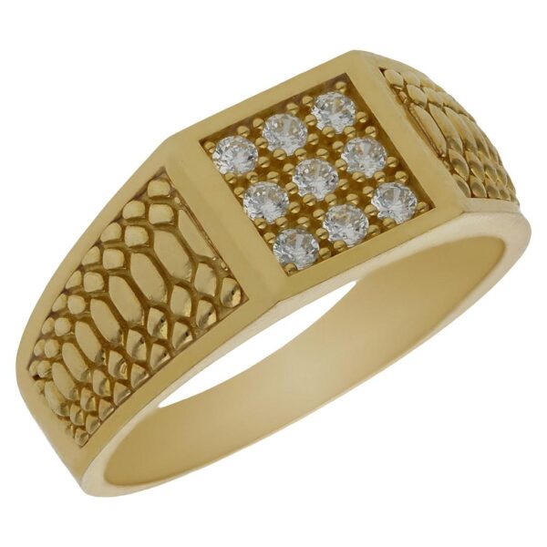 Solitario oro 18kl circonitas
