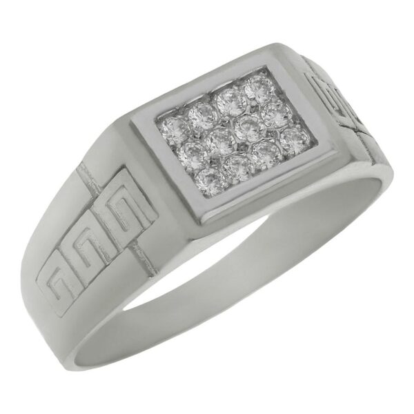 Solitario oro blanco 18kl