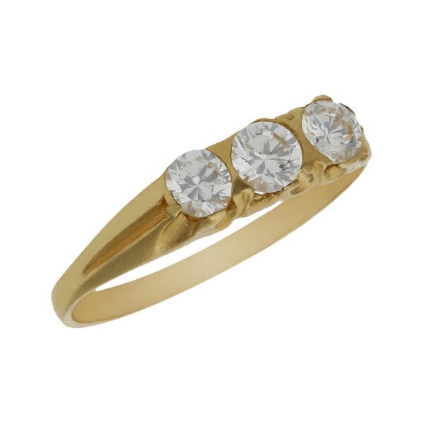Solitario oro 18kl
