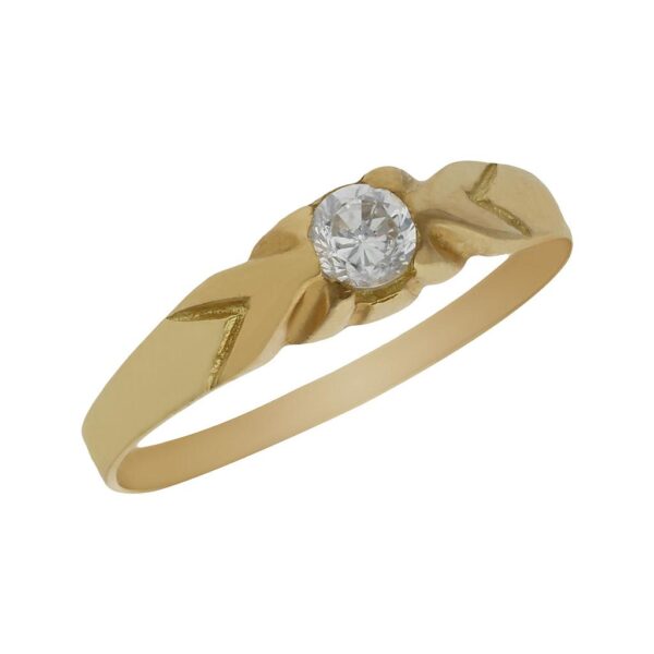 Solitario oro 18kl
