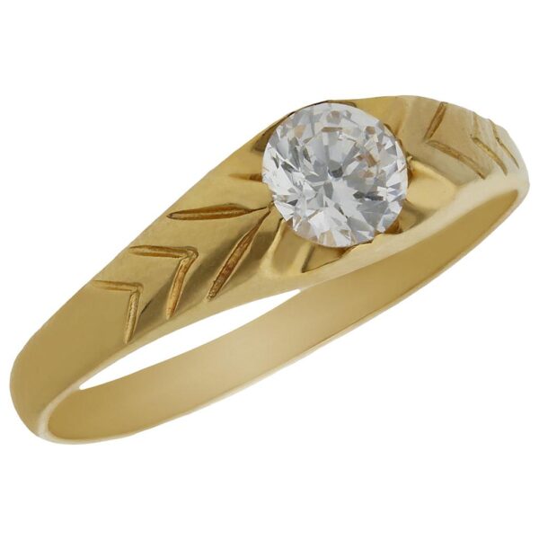 Solitario oro 18kl