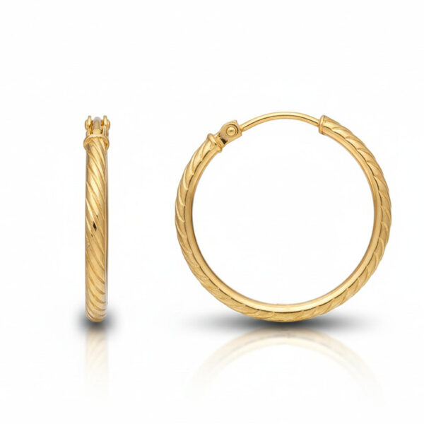 Aros oro 18 Kl - 15mm
