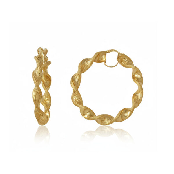 Aros oro 18 Kl greca 45mm
