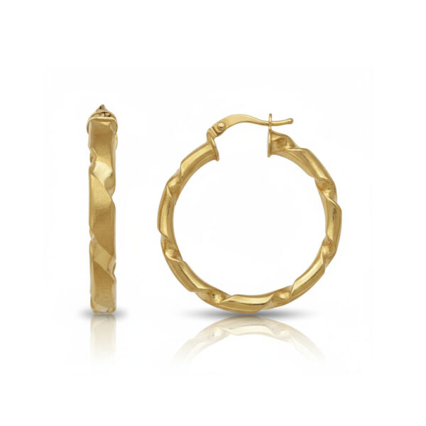 Aros oro 18 Kl - 25mm