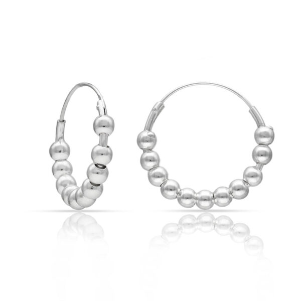 Aros plata 925mm bolas - 15mm