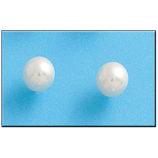 Pendientes plata 925mm perla shell - 8mm