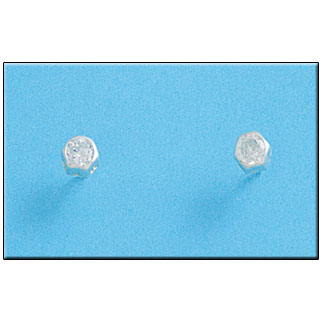 Pendiente plata 925mm hexagonal mediano