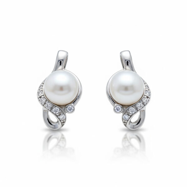 Pendientes perlas cultivadas plata 925mm