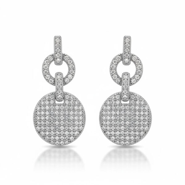 Pendientes plata 925mm circonitas