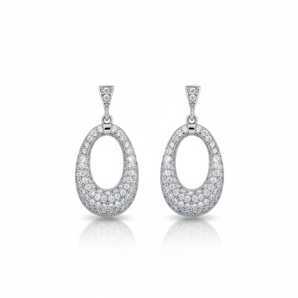 Pendientes plata 925mm circonitas
