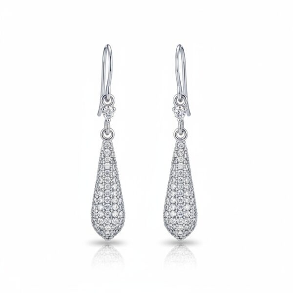 Pendientes plata 925mm circonitas