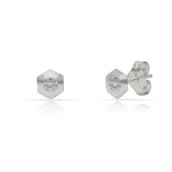 Pendientes plata 925mm circonitas - 5.50mm