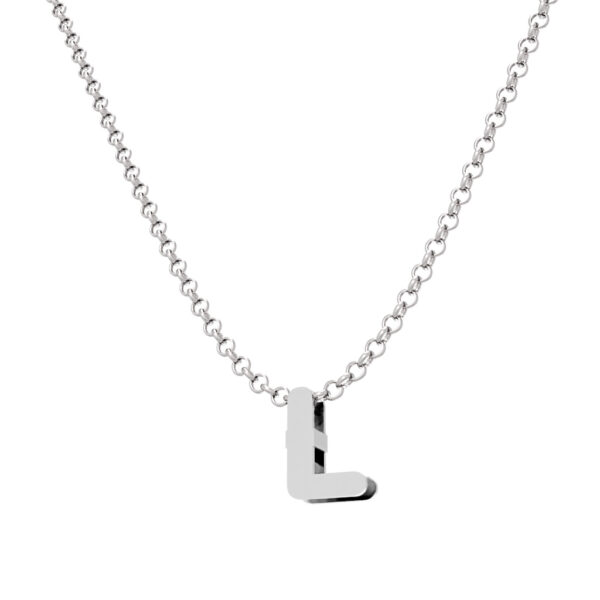 Gargantilla plata 925mm letra