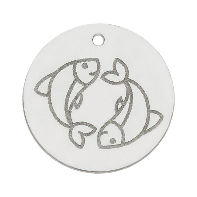 Mi historia - abalorio plata 925mm horoscopo piscis