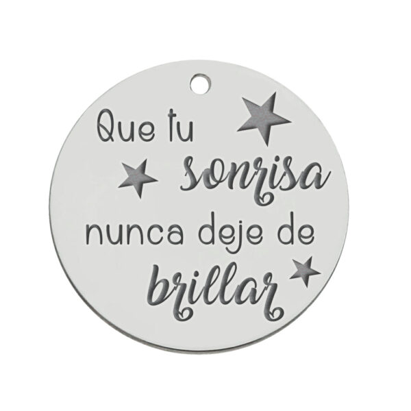 Mi historia - abalorio plata 925mm sonrisa
