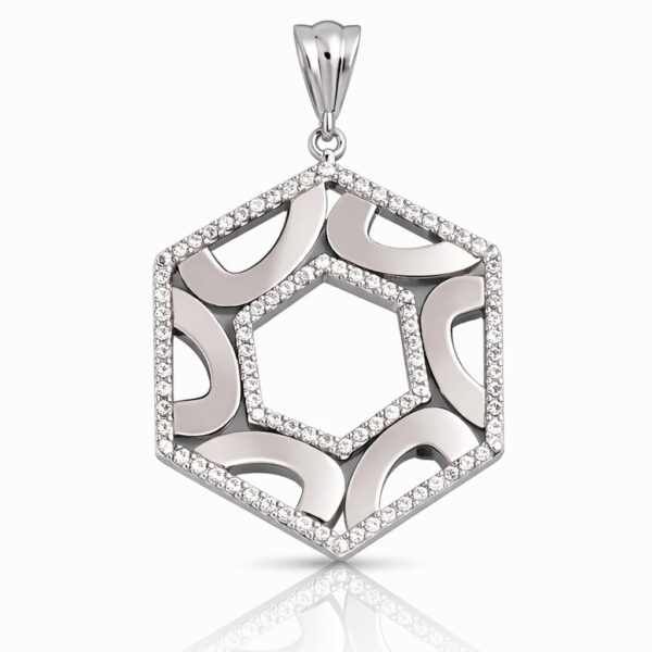 Colgante plata 925mm circonitas