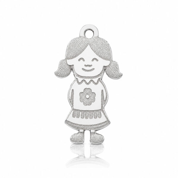 Coleccion nido · abalorio imperdible bebe plata 925mm niña