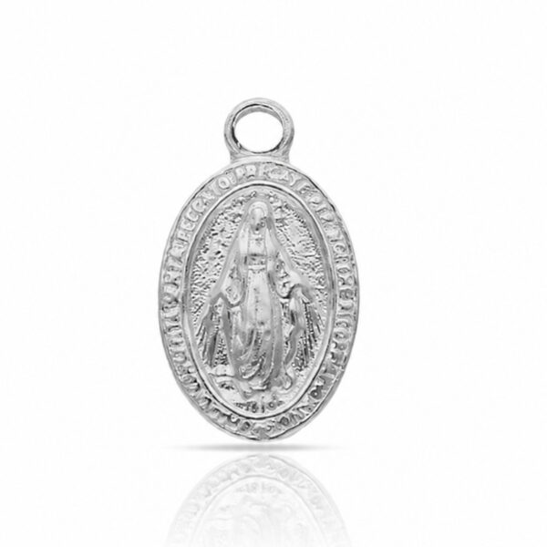 Coleccion nido · abalorio imperdible bebe plata 925mm v. milagrosa