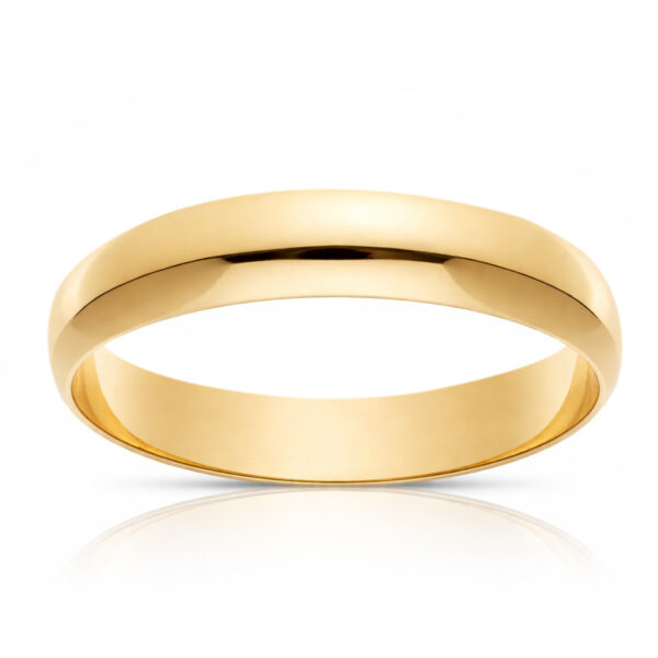 Alianza oro 18 Kl lisa media caña - 3.50mm