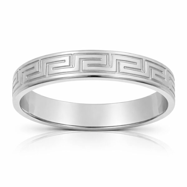 Alianza oro blanco 18 Kl - 4mm