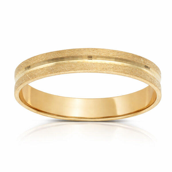 Alianza oro 18 Kl mate-brillo - 3.50mm