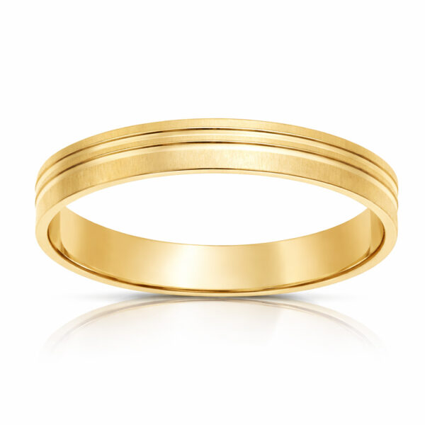 Alianza oro 18 Kl mate-brillo - 3.50mm