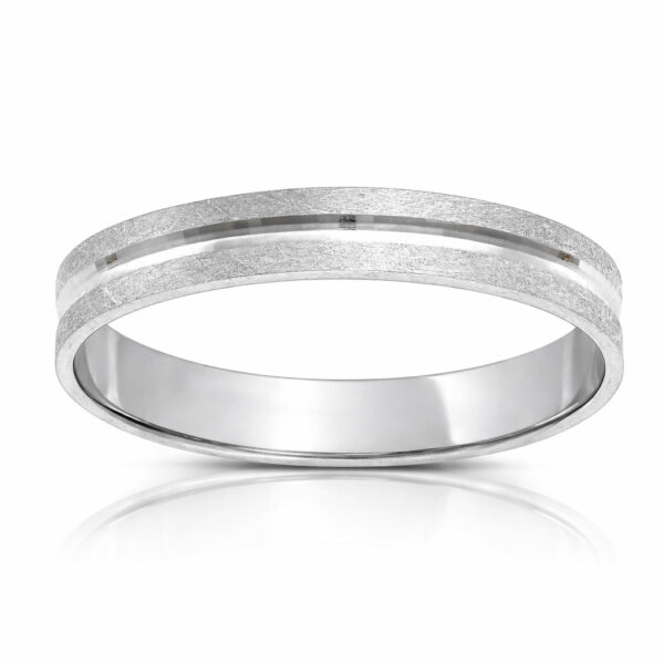 Alianza oro blanco 18 Kl - 3.50mm