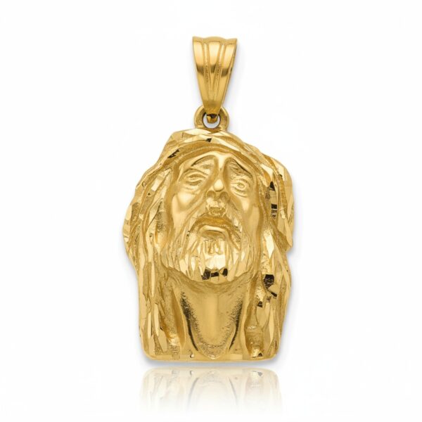 Cabeza oro 18 Kl cristo - 18x28mm