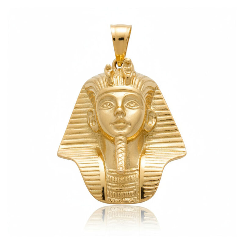 Cabeza oro 18 Kl tutankamon - 25x31mm