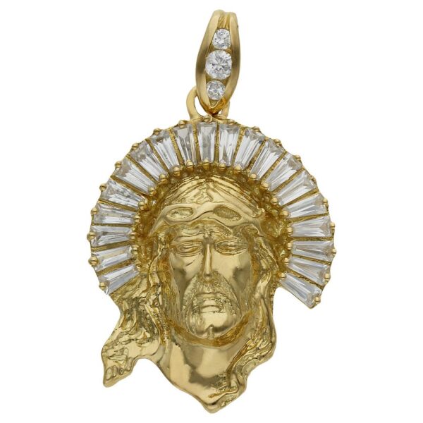 Cabeza oro 18 Kl cristo