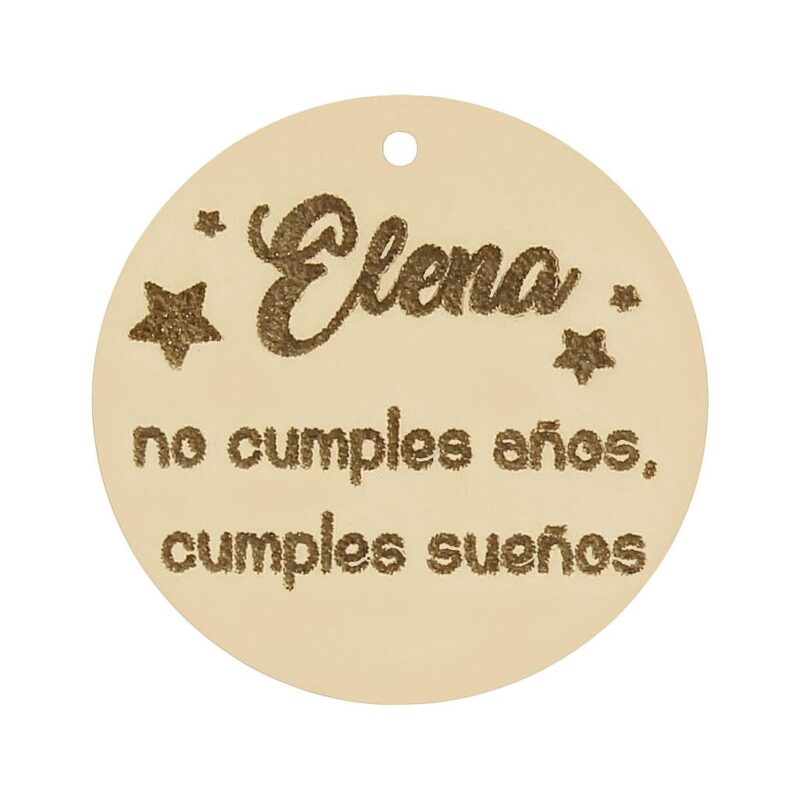 Mi historia - abalorio oro 18 Kl cumple